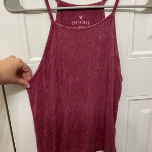Deep pink American Eagle soft & sexy tank top
